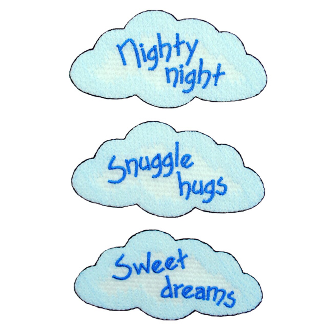 BaZooples Iron-on Patch Applique/Patch Fluffy Clouds  Pack of 3